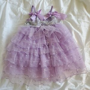 Weissman lavender sequin dress 4T